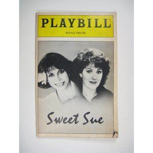 Sweet Sue Royale Theatre Playbill May 1987 Mary Tyler Moore Lynn Redgrave